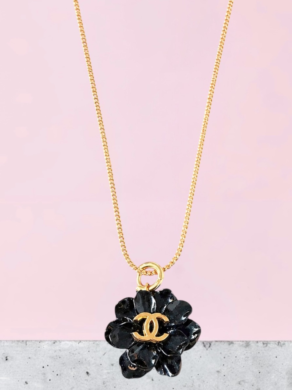 Authentic Repurposed Designer Zipper Pull Pendant Necklace 24K Gold Filled | 18”